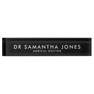 Minimalist Modern Doctor Desk Name Plate Nameplate