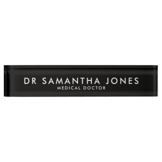 Minimalist Modern Doctor Desk Name Plate Nameplate