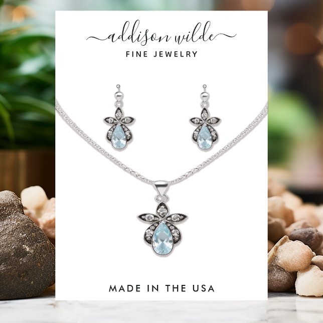 Minimalist Modern Earring Necklace Display Card (Creator Uploaded)