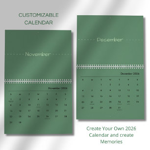 Minimalist Modern Elegant 2026 Calendar