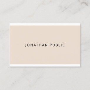 Minimalist Modern Elegant Colours Professional Business Card