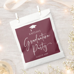 Minimalist Modern Elegant Graduation Party Favour Bag