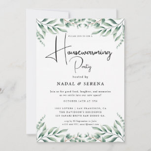 Minimalist Modern Elegant Housewarming Party Invitation