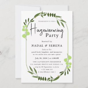 Minimalist Modern Elegant Housewarming Party Invitation