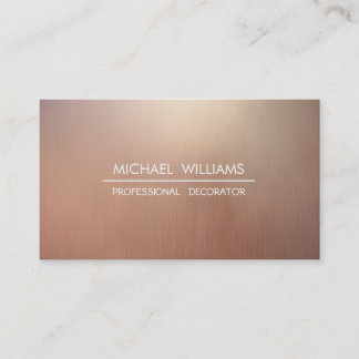 MINIMALIST MODERN ELEGANT METAL PROFESSIONAL BUSINESS CARD