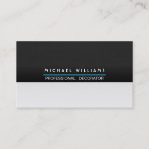 MINIMALIST MODERN ELEGANT METAL PROFESSIONAL BUSINESS CARD