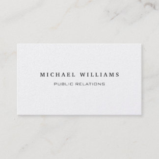 MINIMALIST MODERN ELEGANT METAL PROFESSIONAL BUSINESS CARD