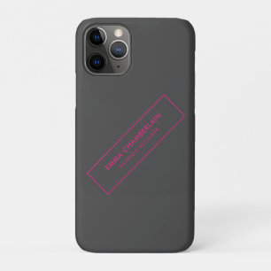 Minimalist Modern Elegant Neon iPhone 11 Pro Case