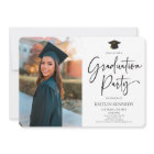 Minimalist Modern Elegant Picture Graduation Party