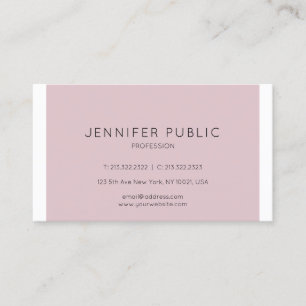 Minimalist Modern Elegant Plain Professional Business Card