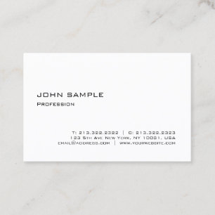 Minimalist Modern Elegant Professional Design Business Card
