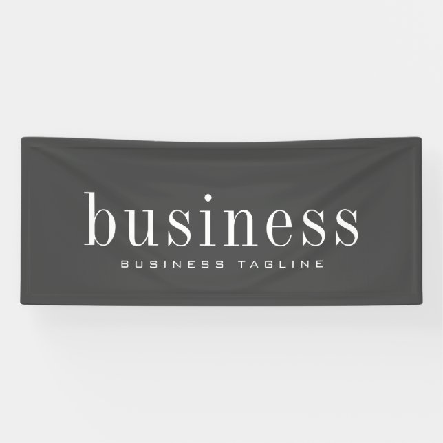 Minimalist Modern Elegant Simple Business Name Banner (Horizontal)