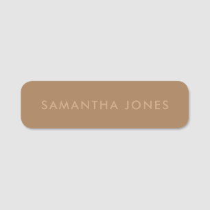 Minimalist Modern Elegant Stylish Simple Name Tag