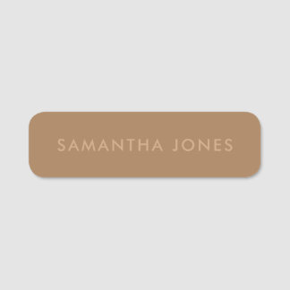 Minimalist Modern Elegant Stylish Simple Name Tag