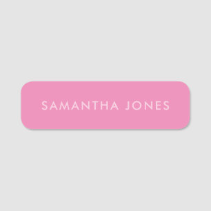 Minimalist Modern Elegant Stylish Simple Name Tag