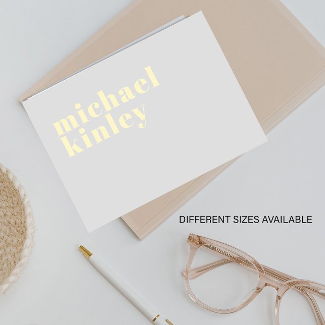 Minimalist modern elegant typography name card (Creator Uploaded)