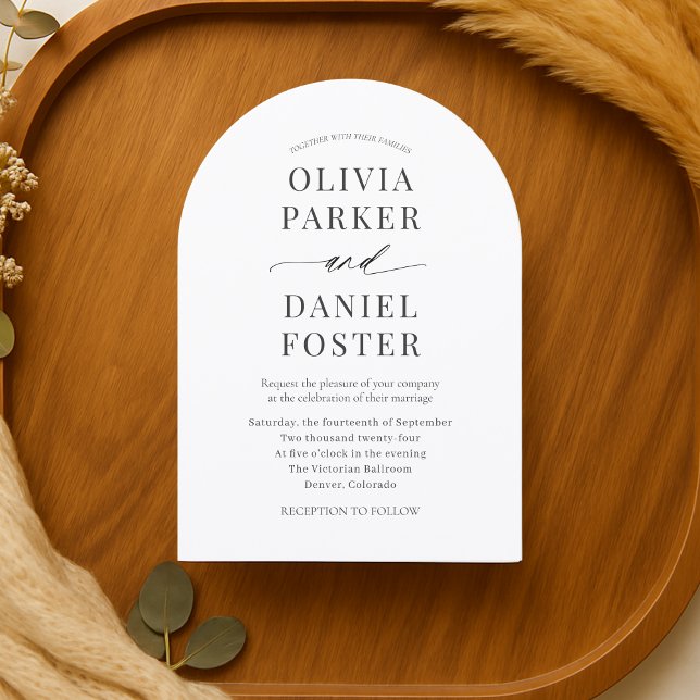 Minimalist Modern Elegant Wedding Invitation (Creator Uploaded)