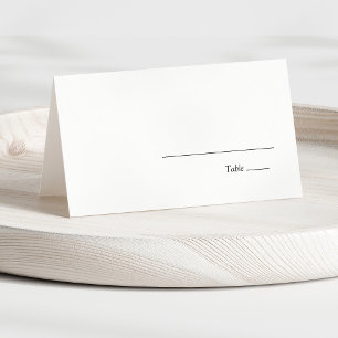 Minimalist Modern Elegant Wedding Place Card
