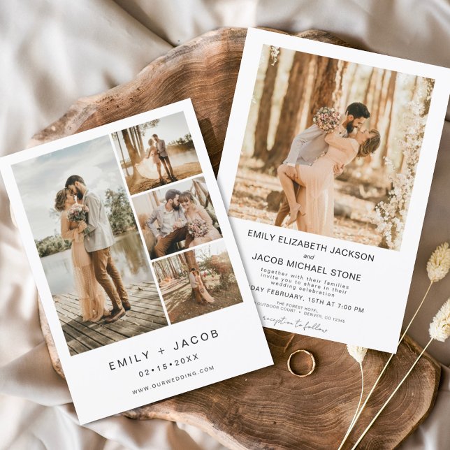 Minimalist Modern Elegant Wedding Simple Invitation (Creator Uploaded)