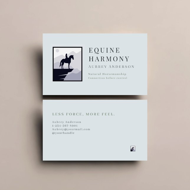 Minimalist Modern Equestrian Business Card (Minimalist Modern Equestrian Business Card)