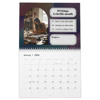 Minimalist Modern Event Photo 2026 Milestone Calendar