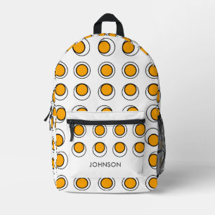 Minimalist Modern Geometric Pattern Printed Backpack