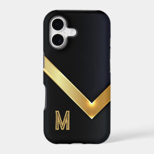 Minimalist Modern Gold Emblem Monogram