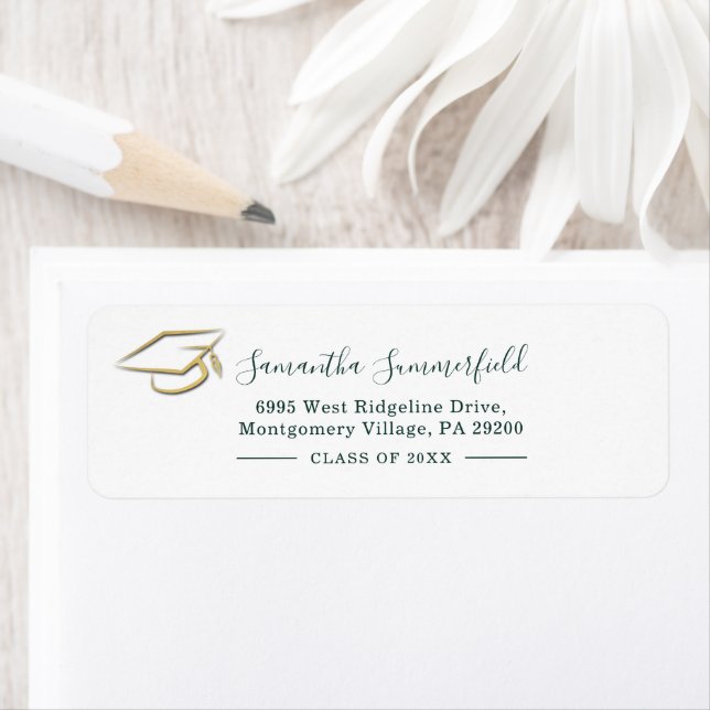 Minimalist Modern Graduation 2026 Return Address Label (Insitu)