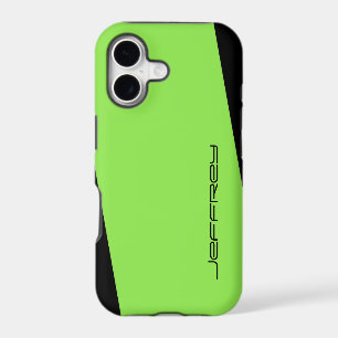 Minimalist Modern Green and Black, Your Name