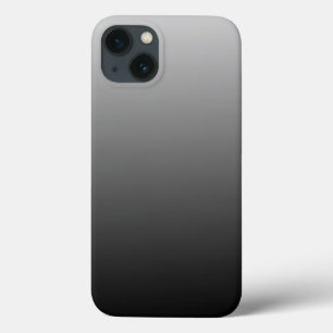 Minimalist Modern Grey Black Ombre iPhone 13 Case