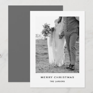 Minimalist Modern Grey Christmas Card