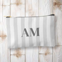 Minimalist Modern Grey Initial Monogram