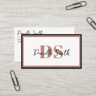 Minimalist Modern Hairstylist Loyalty Business Card