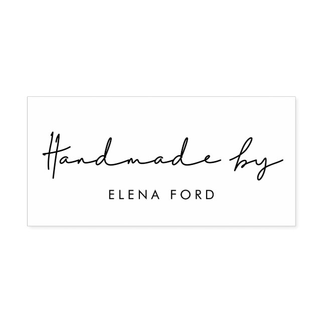 Minimalist modern Handmade by Rubber Stamp (Imprint)