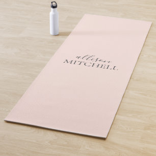 Minimalist Modern Handwriting Name Yoga Mat