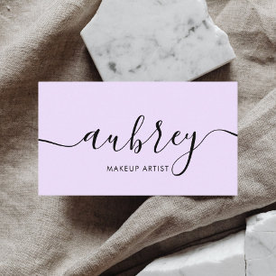 Minimalist Modern Handwritten Calligraphy Business Card
