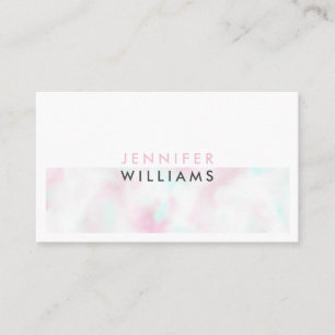 Minimalist Modern Holographic White Business Card