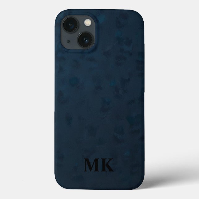 Minimalist Modern  Initial Monogram Case-Mate iPhone Case (Back)
