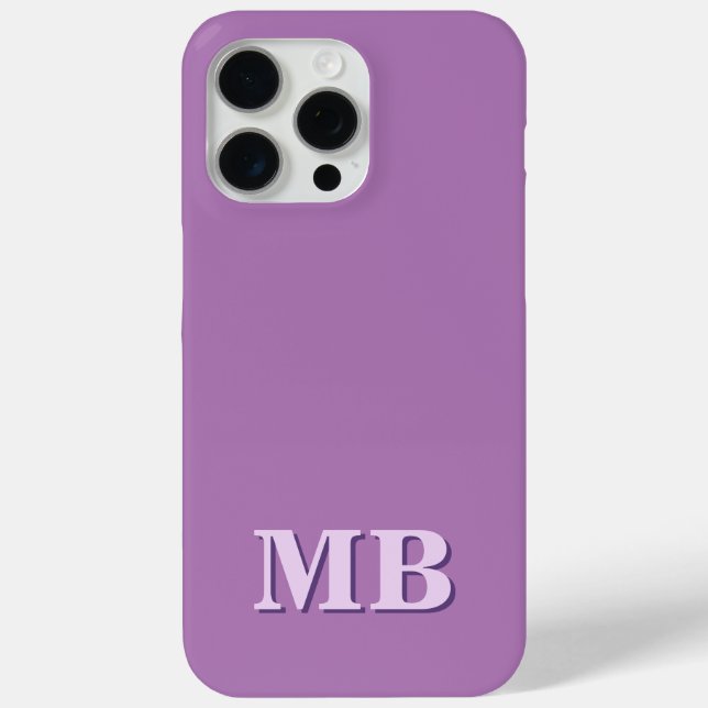 Minimalist Modern Initial Monogram Case-Mate iPhone Case (Back)