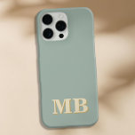 Minimalist Modern Initial Monogram iPhone 16 Pro Max Case<br><div class="desc">Navy Blue Minimalist Modern Initial Monogram Phone Case. Create your own personalised iPhone Case with custom initial name.</div>