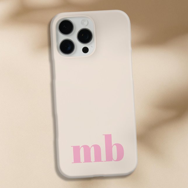Minimalist Modern Initial Monogram Case-Mate iPhone Case (Creator Uploaded)