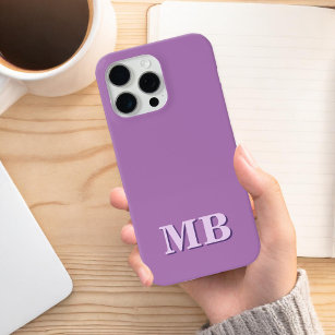 Minimalist Modern Initial Monogram iPhone 15 Pro Max Case