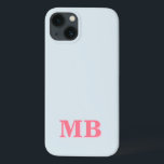 Minimalist Modern Initial Monogram iPhone 13 Case<br><div class="desc">Minimalist Modern Initial Monogram Phone Case. Create your own personalised iPhone Case with custom initial name.</div>