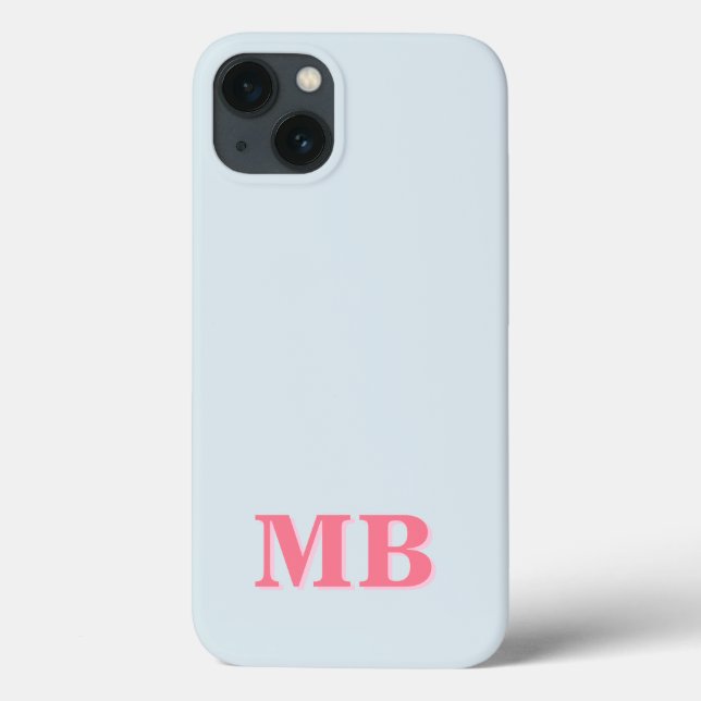 Minimalist Modern Initial Monogram Case-Mate iPhone Case (Back)