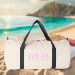 Minimalist Modern Initial Monogram Duffle Bag<br><div class="desc">Minimalist Modern Initial Monogram Duffle Bag. Create your own personalised duffle bag with custom initial name.</div>