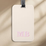 Minimalist Modern Initial Monogram Luggage Tag<br><div class="desc">Minimalist Modern Initial Monogram Luggage Tag. Create your own personalised luggage tag with custom initial name.</div>