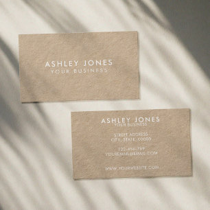 Minimalist Modern Kraft Business Card