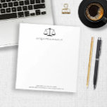 Minimalist Modern Lady Justice Scale Lawyer Law JD Notepad<br><div class="desc">This is a Minimalist Modern Lady Justice Scale Lawyer Law JD Notepad!</div>