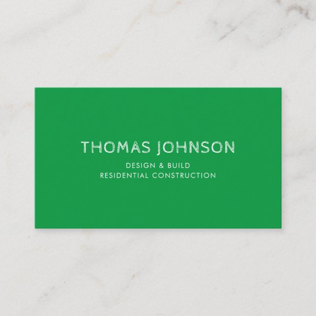 Minimalist Modern Lawncare Landscaping Business Ca Business Card (Front)