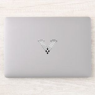 Minimalist Modern Letter V Monogram